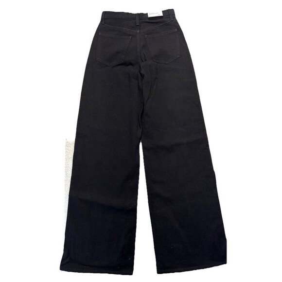 Sam Edelman Bianka Black Sequin Jeans Womens 24 High Rise Vintage Wide Leg New - Picture 4 of 15